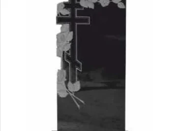 Барельеф «Б2 Роза с крестом» для памятника — фото товара