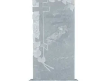 Мраморный крест «Розы с крестом» — фото товара